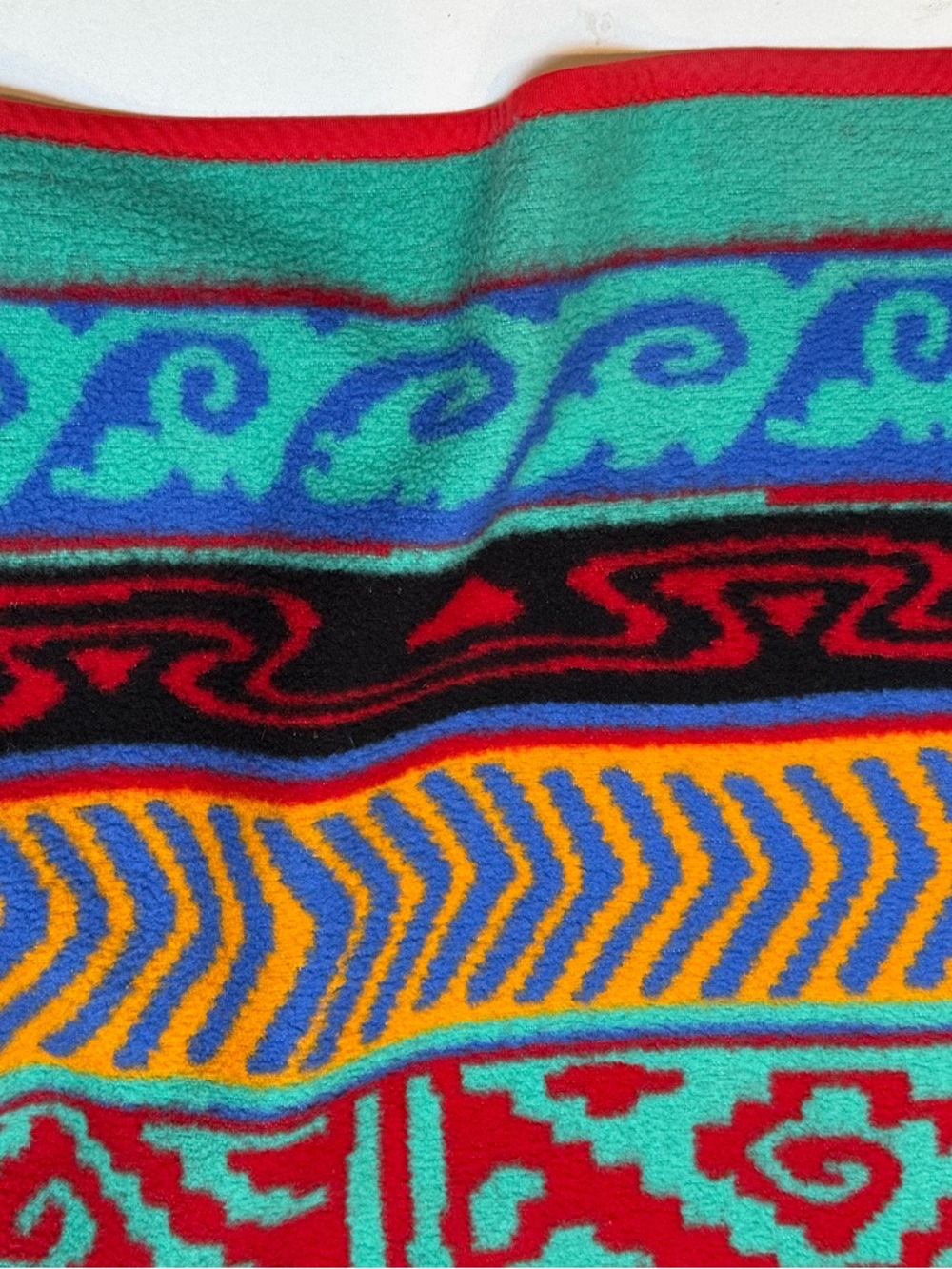 Vibrant Multicolor Patterned Throw Blanket - Picture 2 of 4
